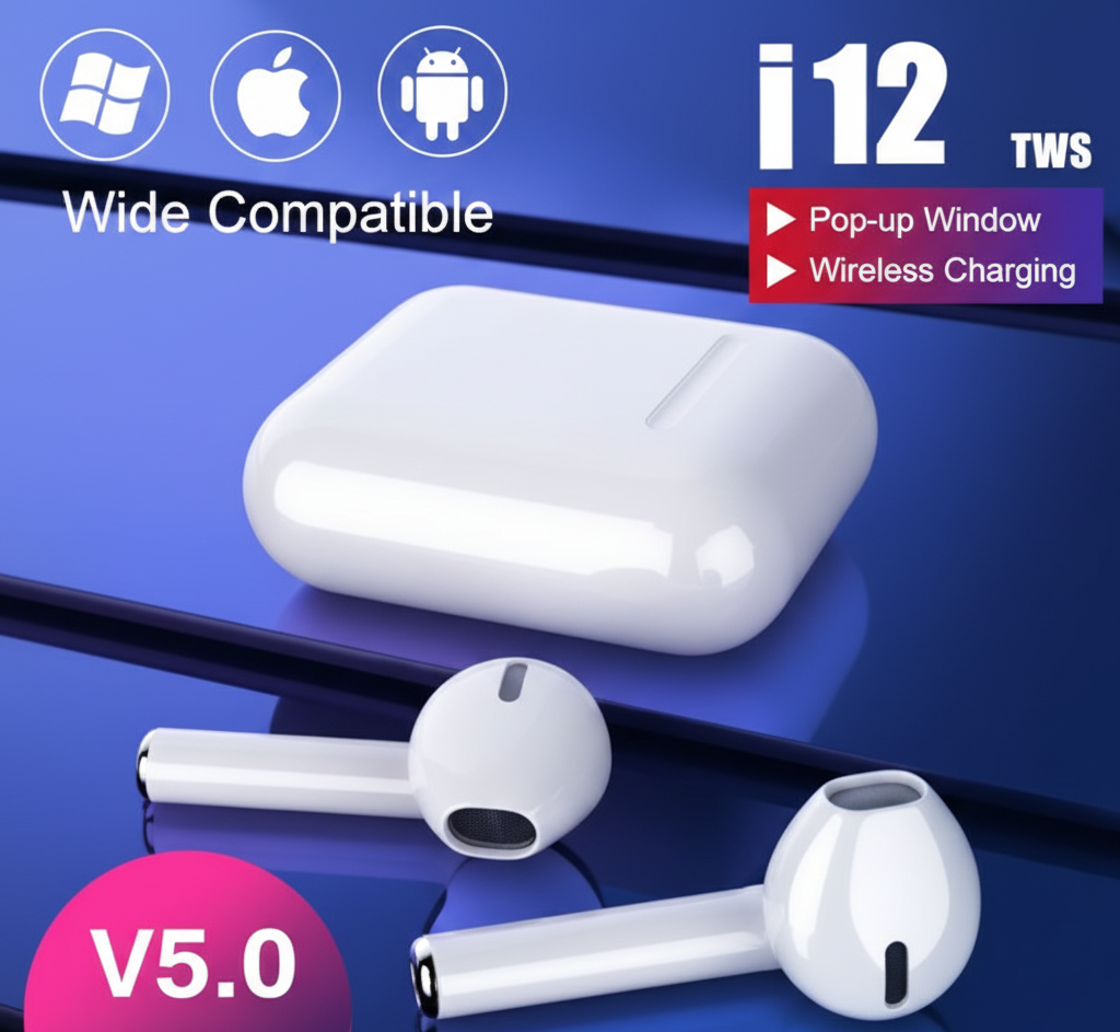 True Wireless Earbuds - Compact Bluetooth 5.0 In-Ear Headphones with Touch Control